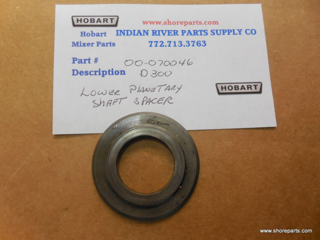 Hobart Mixer D300 00-070046 Lower Planetary Shaft Spacer used
